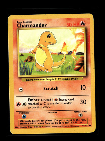 Pokemon Base Set Charmander 46