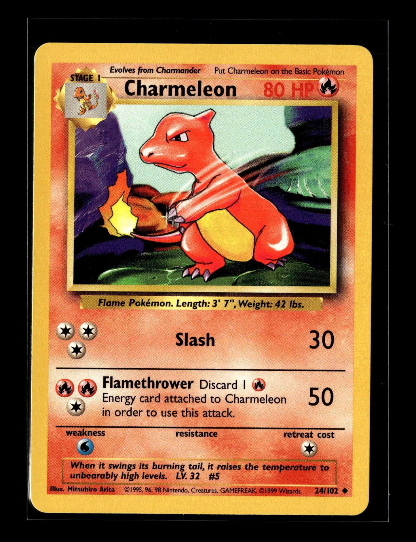 Pokemon Base Set Charmeleon 24