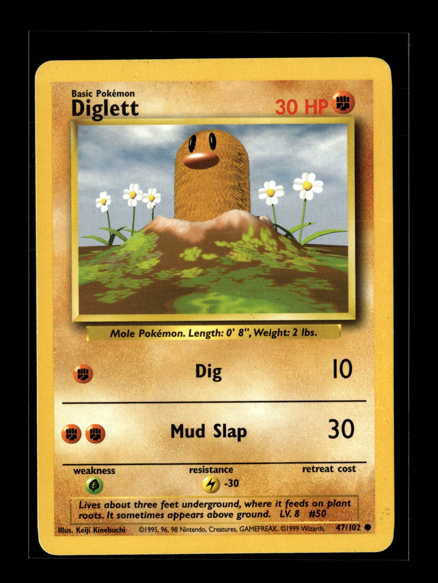 Pokemon Base Set Diglett 47
