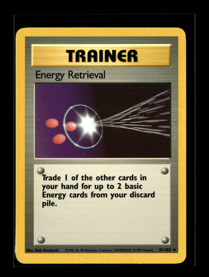 Pokemon Base Set Energy Retrieval 81