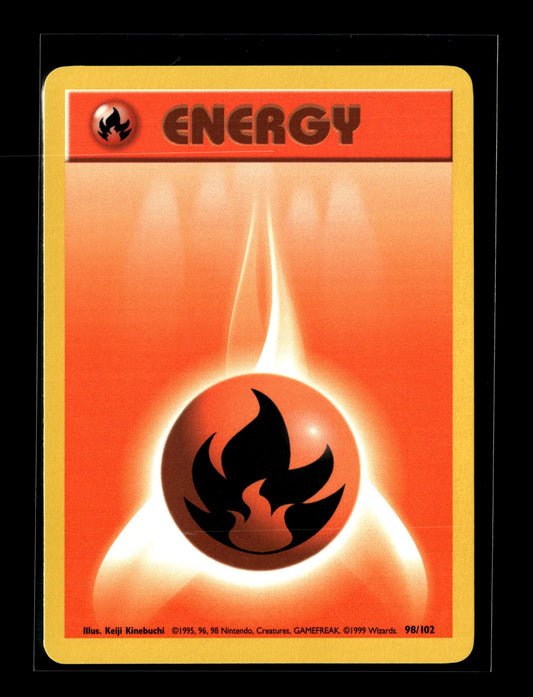 Pokemon Base Set Fire Energy 98