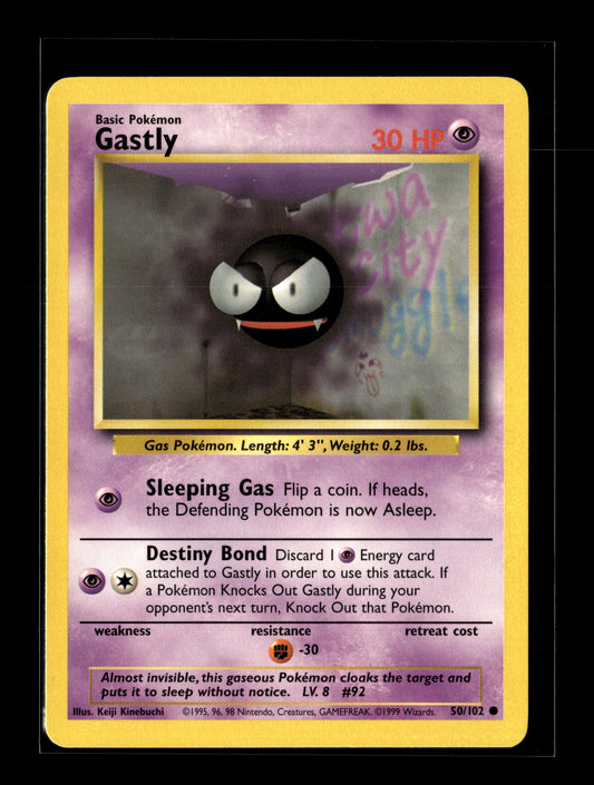 Pokemon Base Set Gastly 50