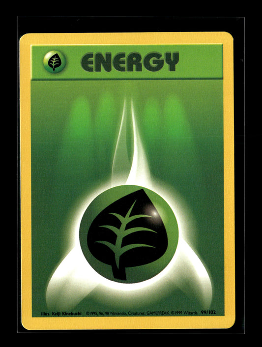 Pokemon Base Set Grass Energy 99