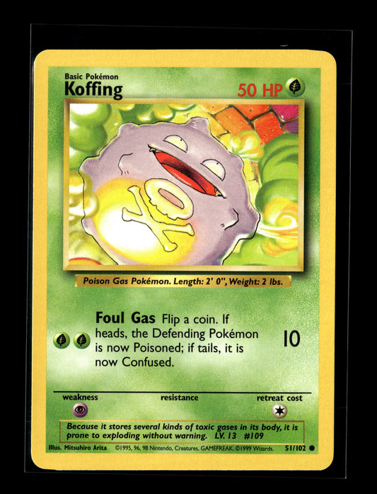 Pokemon Base Set Koffing 51