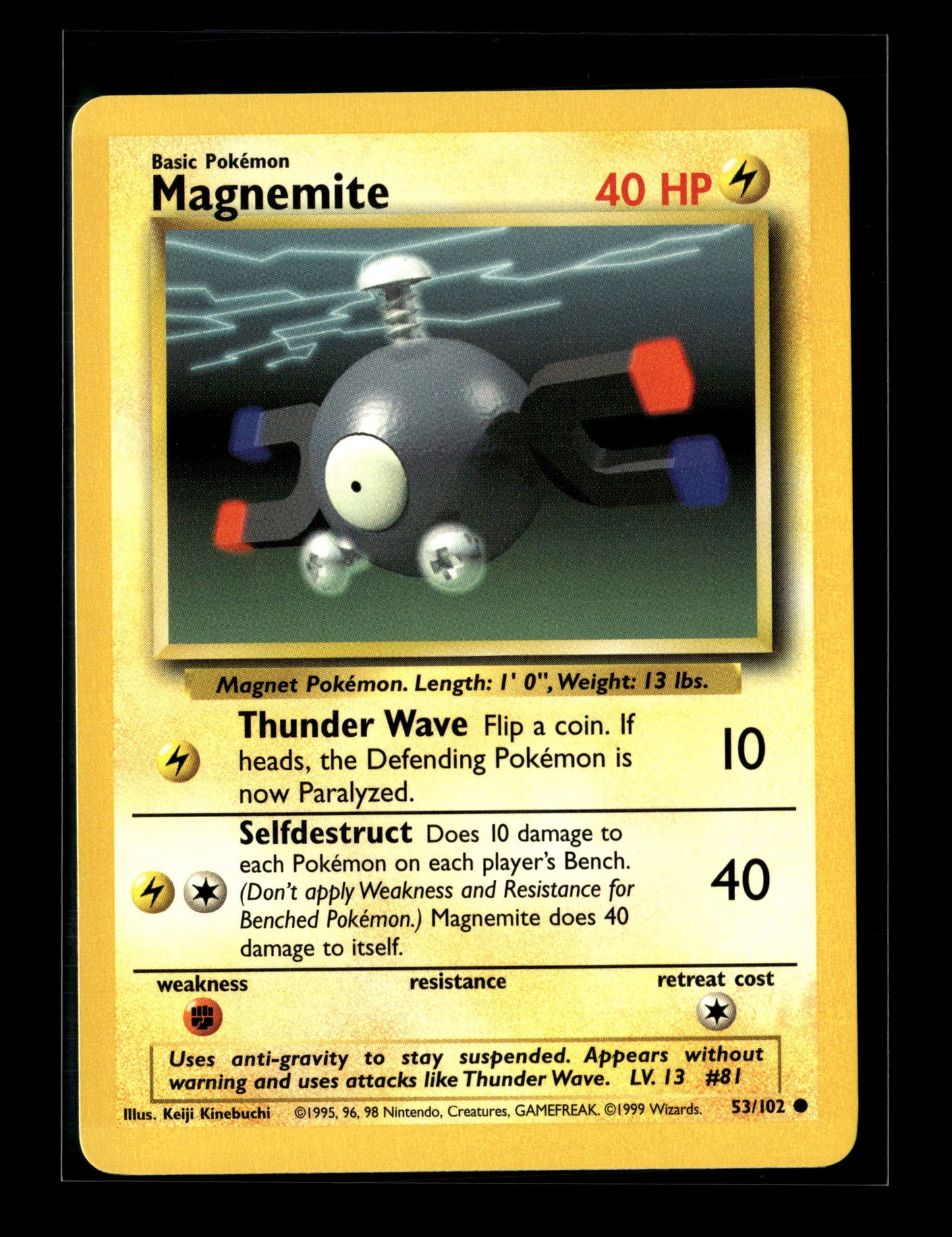Pokemon Base Set Magnemite 53