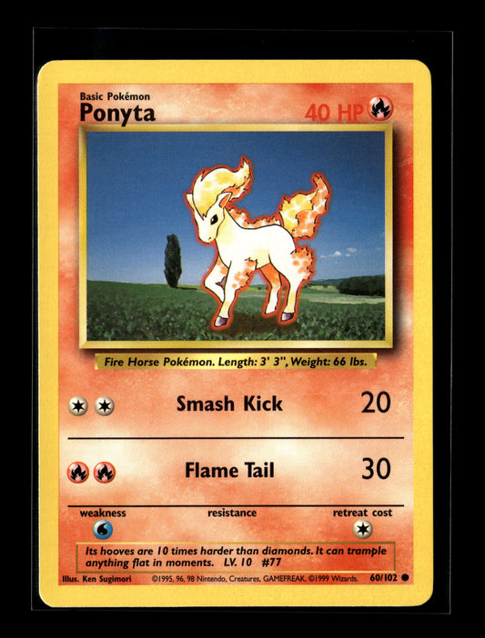 Pokemon Base Set Ponyta 60