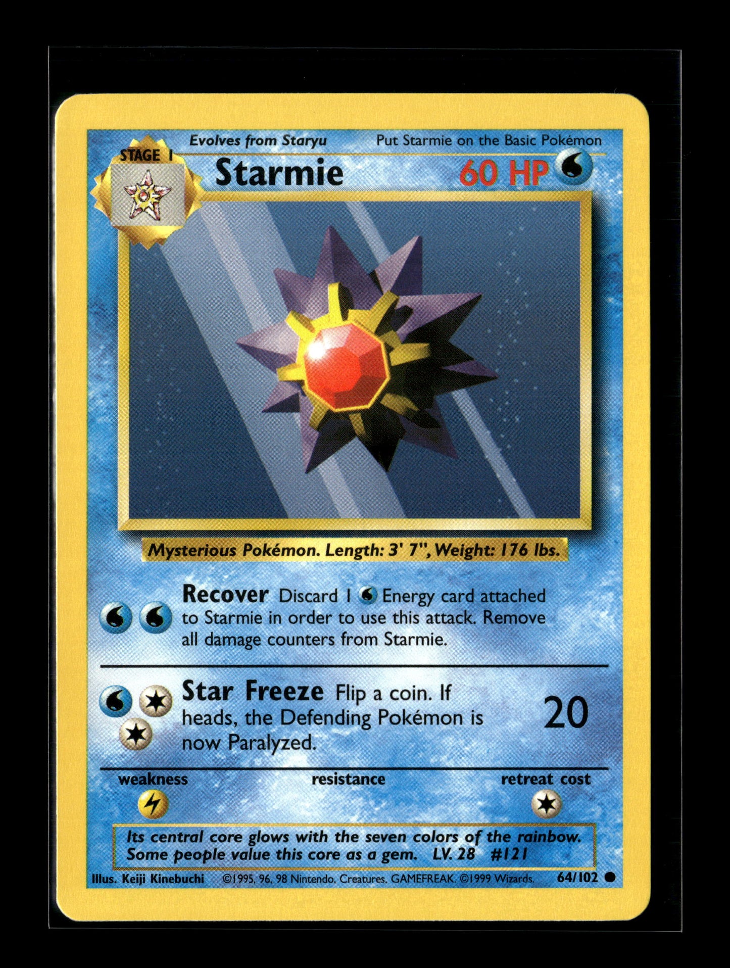 Pokemon Base Set Starmie 64