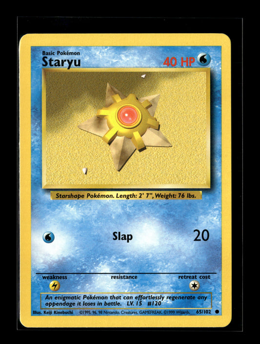 Pokemon Base Set Staryu 65