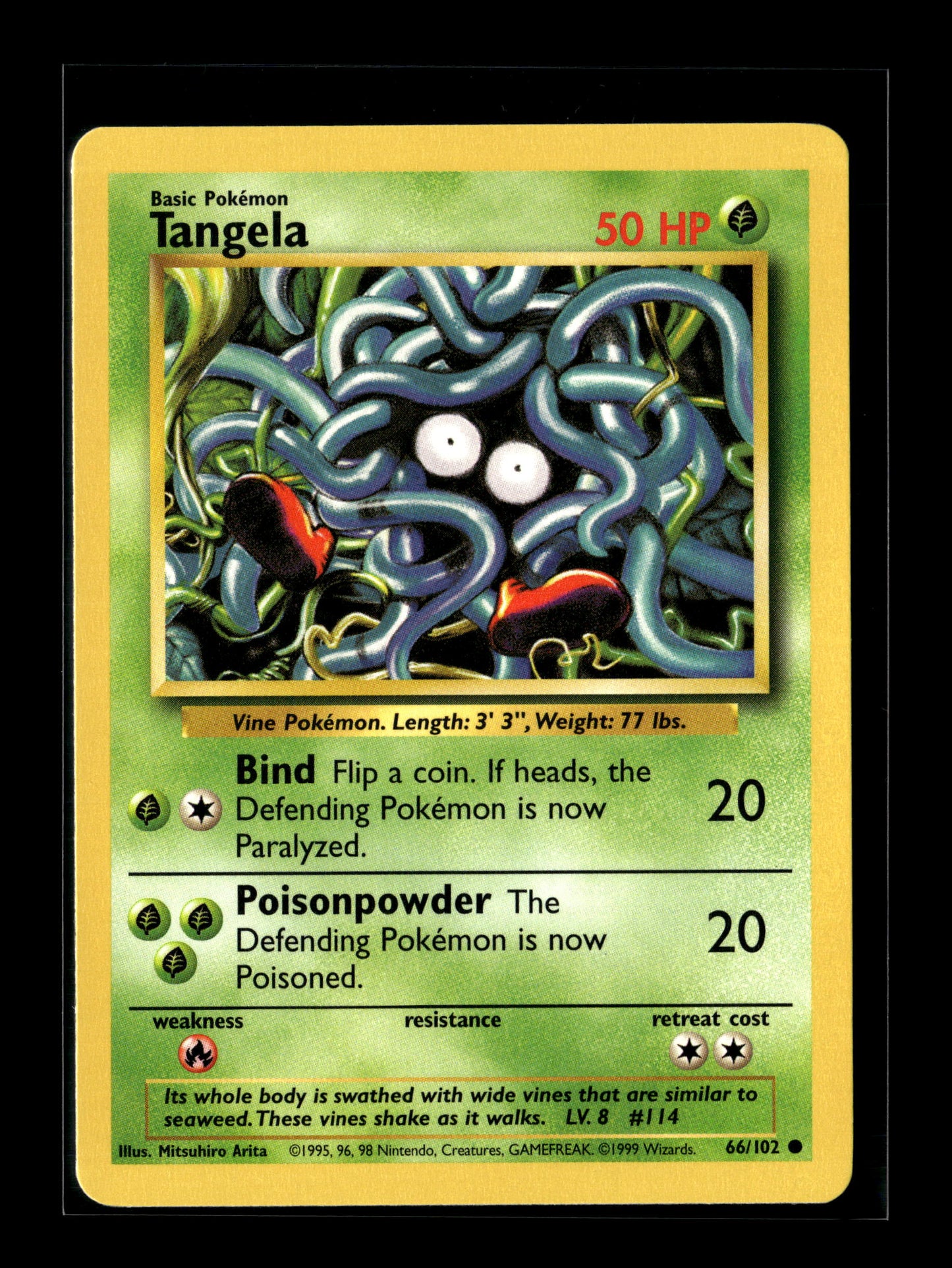 Pokemon Base Set Tangela 66