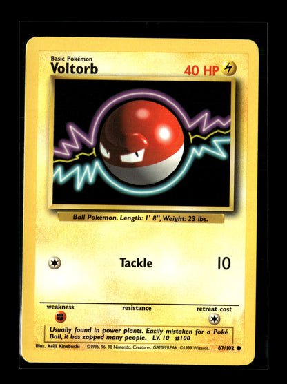Pokemon Base Set Voltorb 67