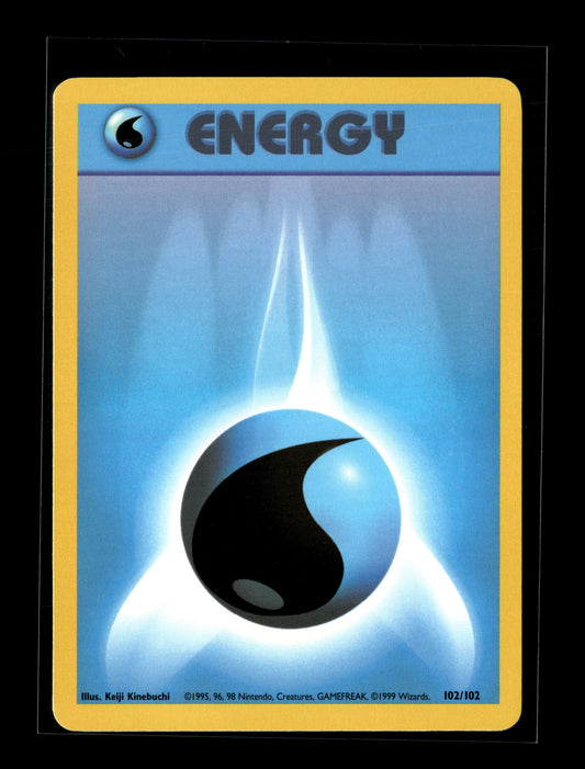 Pokemon Base Set Water Energy 102