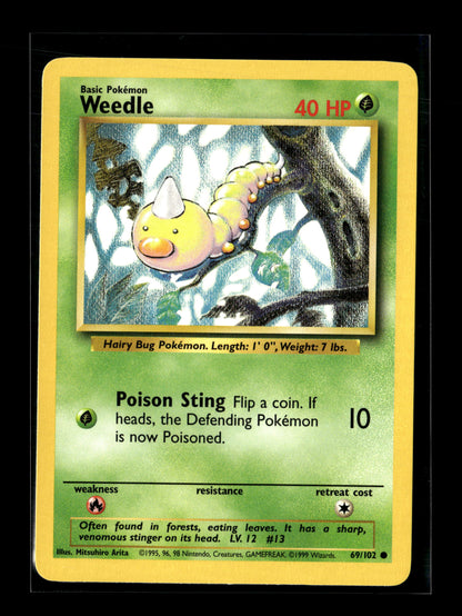 Pokemon Base Set Weedle 69