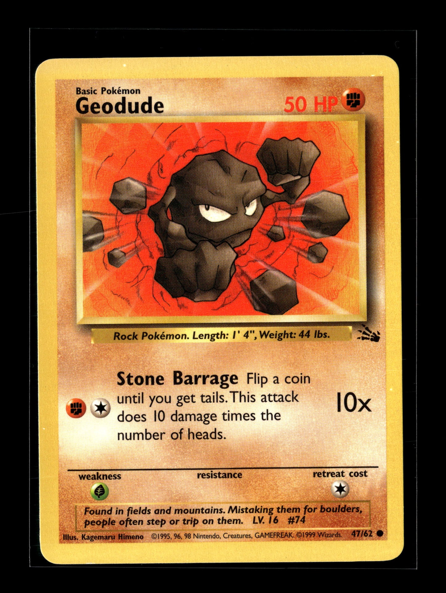 Pokemon Fossil Geodude 47