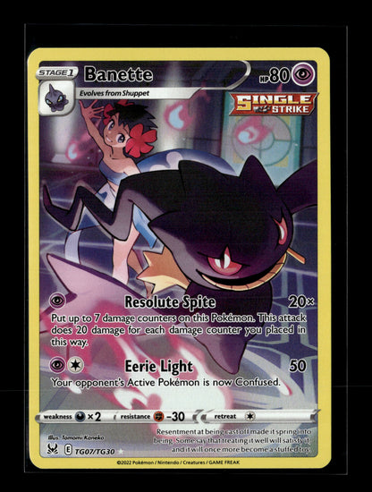 Pokemon Lost Origin Banette TG07