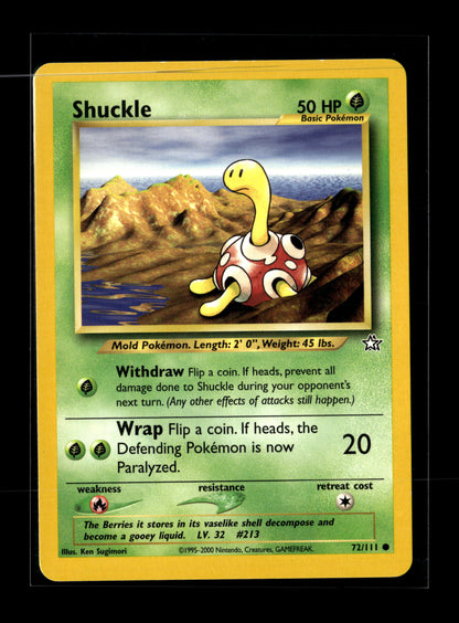 Pokemon Neo Genesis Shuckle 72