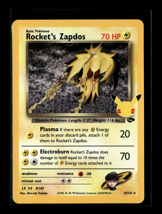 Pokemon Celebrations Rockets Zapdos 15