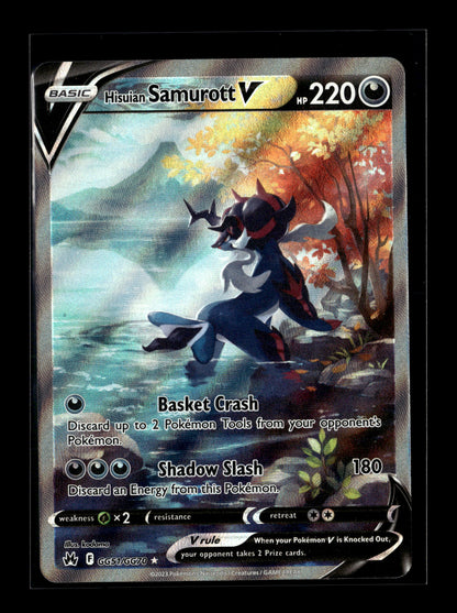 Pokemon Crown Zenith Hisuian Samurott V GG51