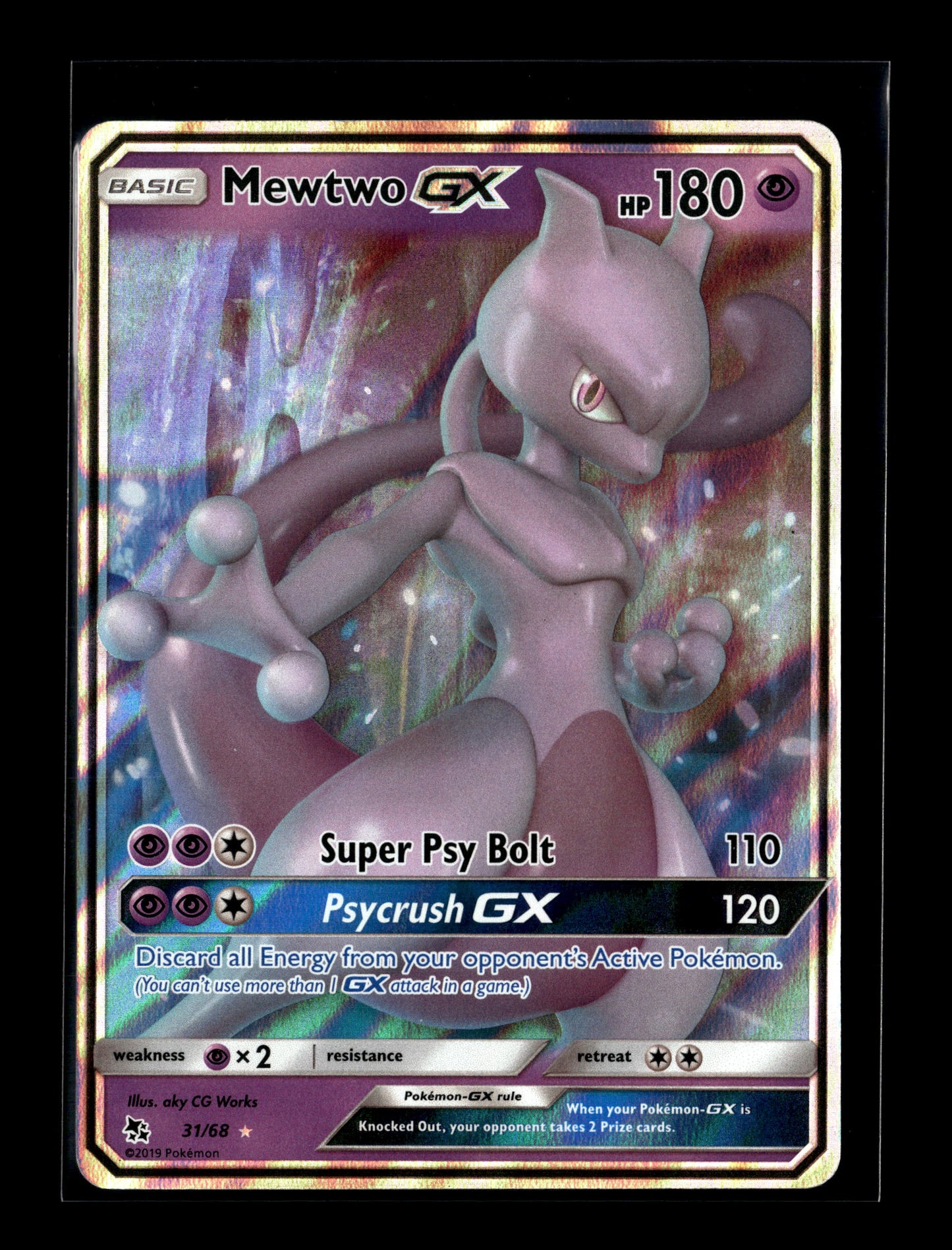 Pokemon Hidden Fates Mewtwo GX 31