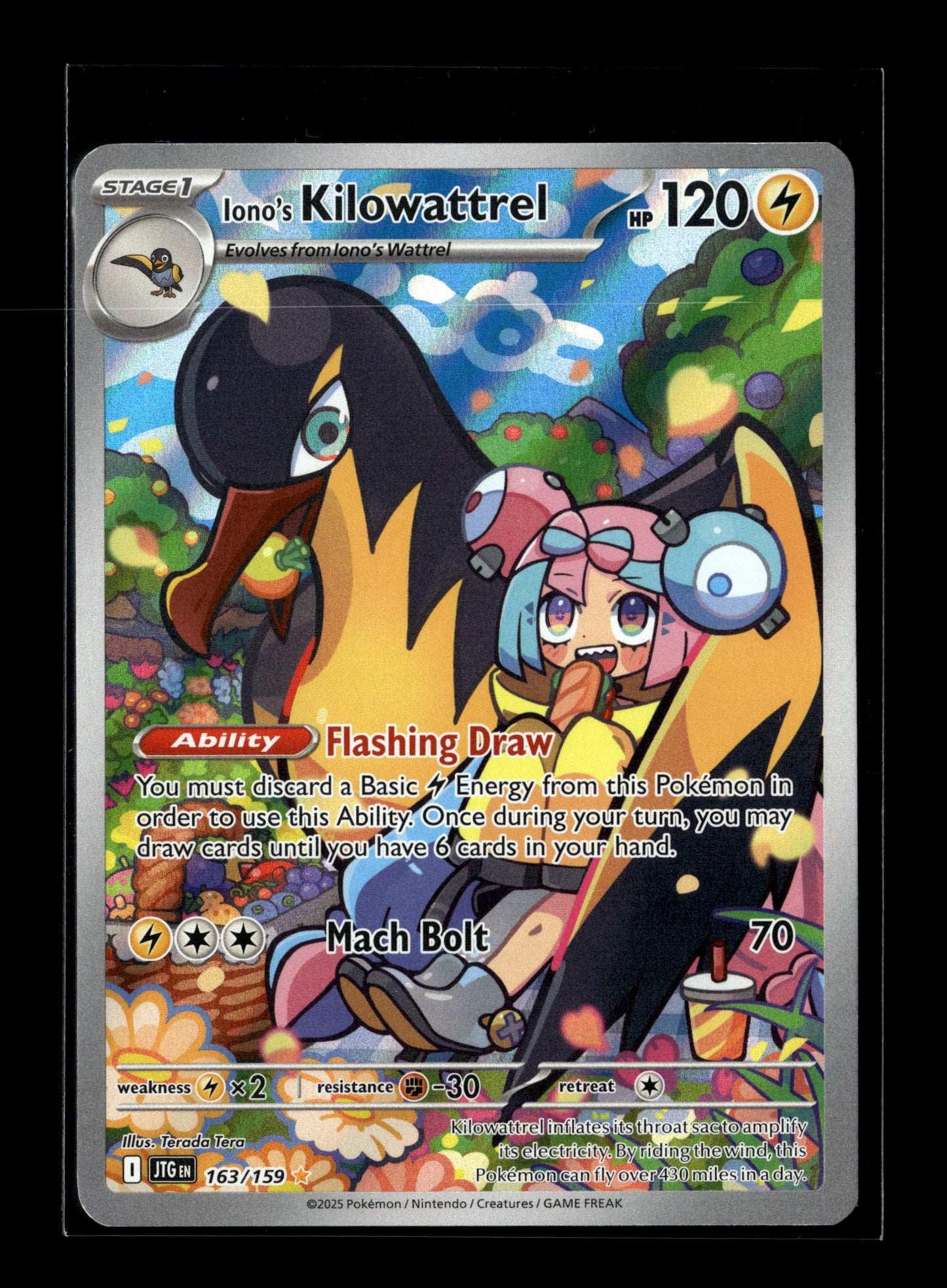Pokemon Journey Together Ionos Kilowattrel 163