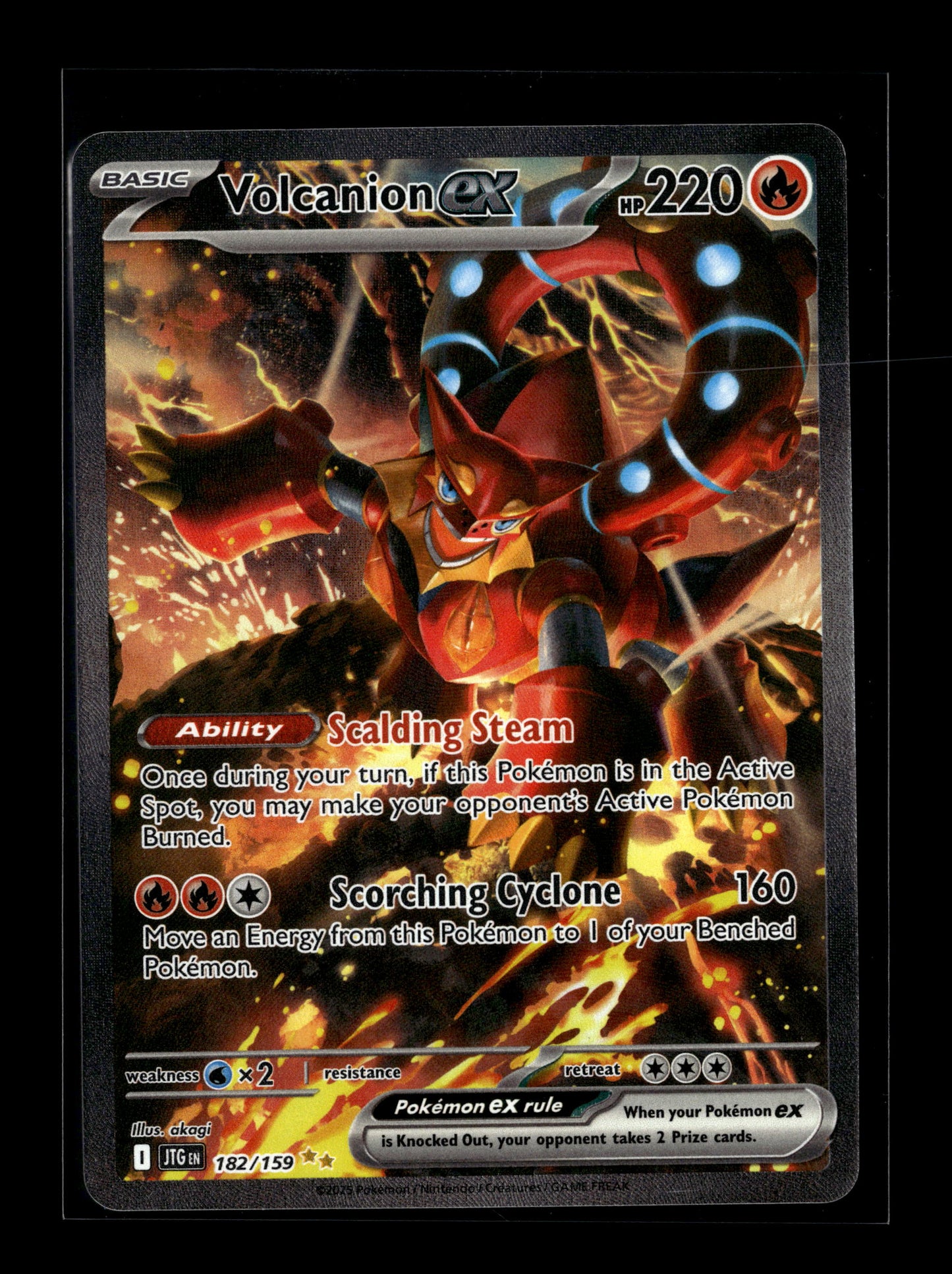 Pokemon Journey Together Volcanion ex 182