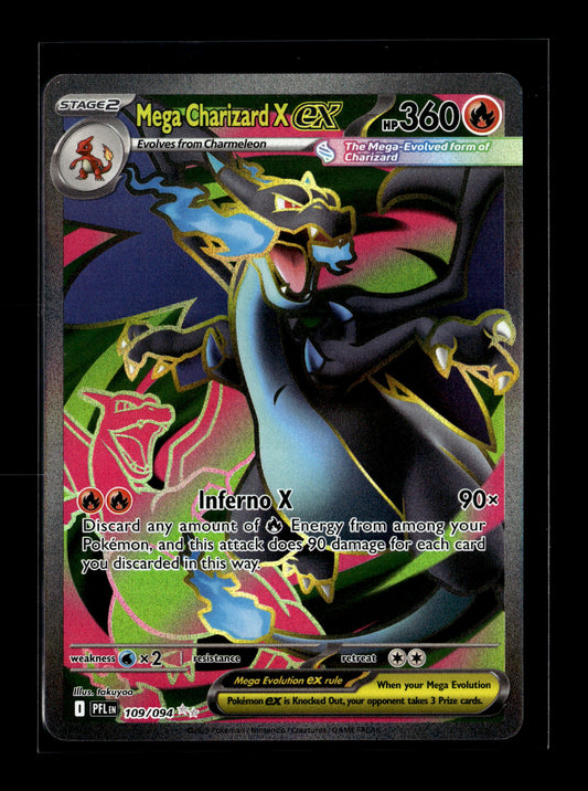 Pokemon Phantasmal Flames Mega Charizard X ex 109