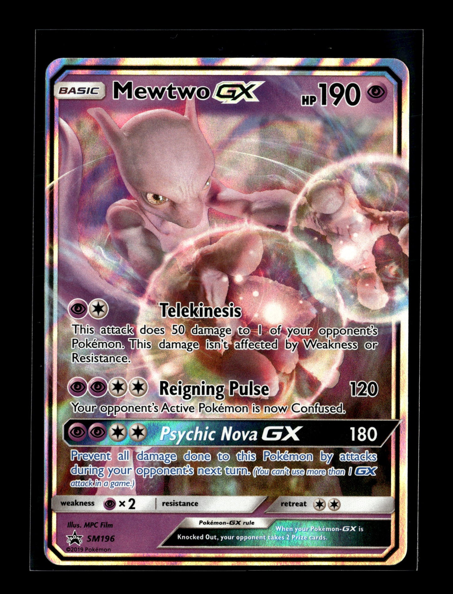 Pokemon Promo Mewtwo GX 196