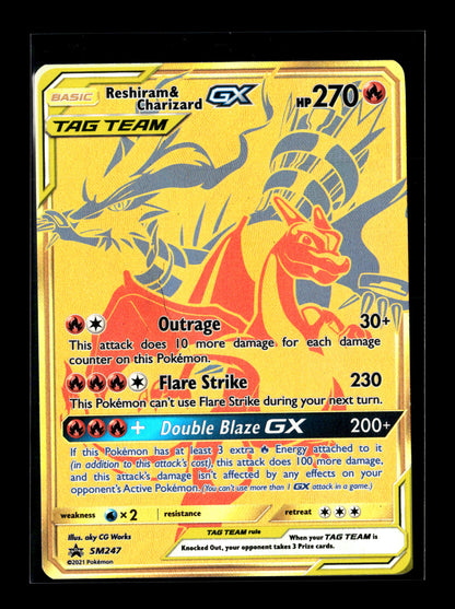 Pokemon Promo Reshiram & Charizard GX 247