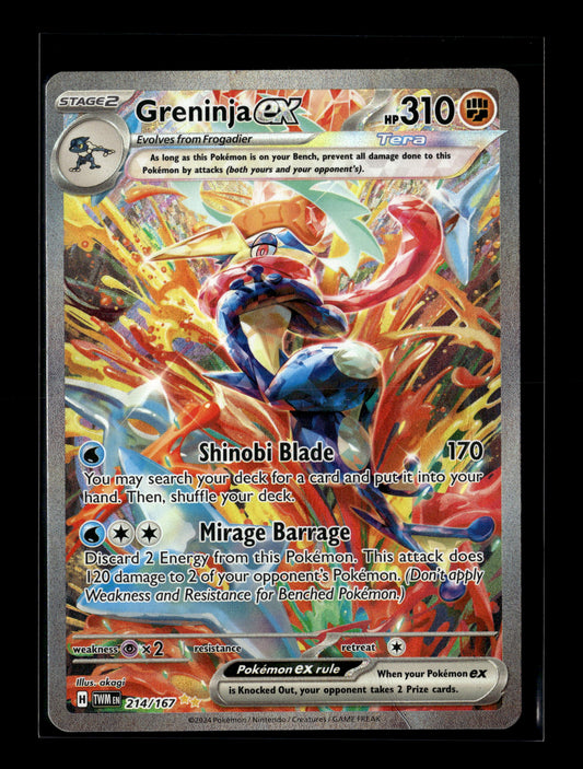 Pokemon Twilight Masquerade Greninja ex 214