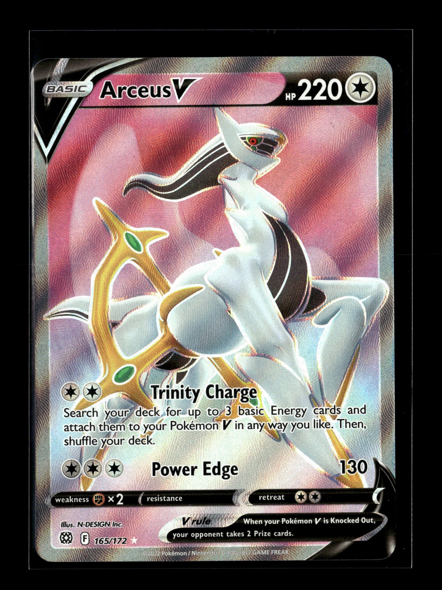 Pokemon Brilliant Stars Arceus V 165