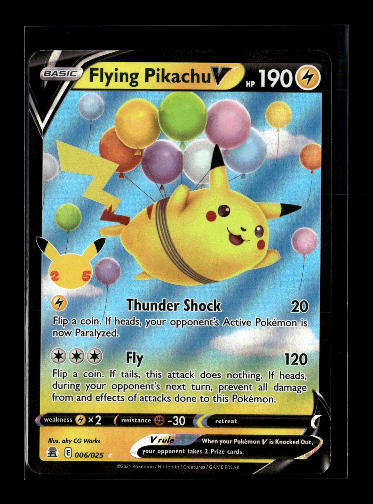 Pokemon Celebrations Flying Pikachu V 6