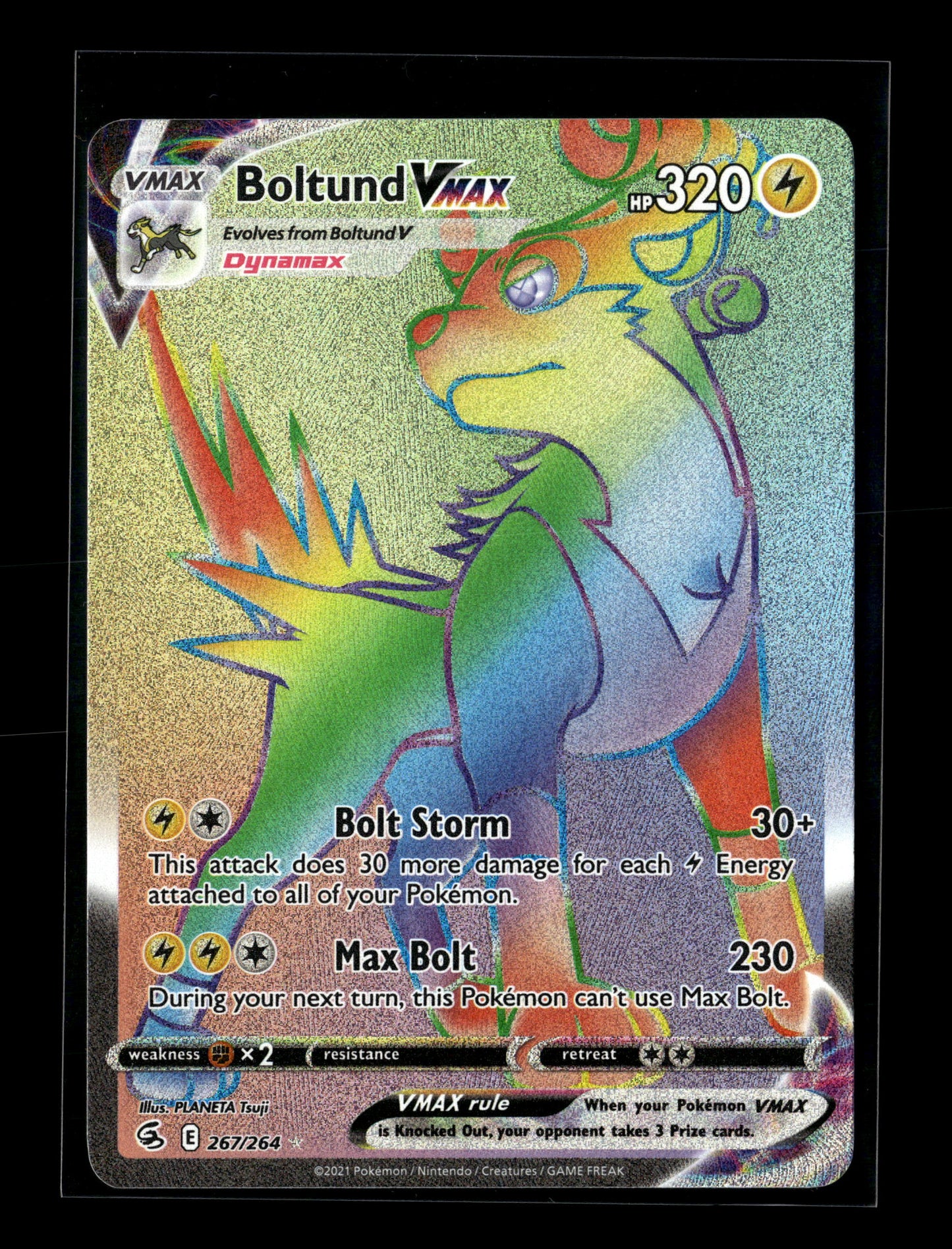 Pokemon Fusion Strike Boltund VMAX 267