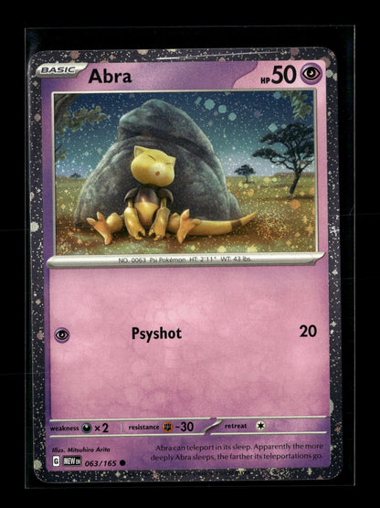 Pokemon Miscellaneous Cards & Products Abra 63