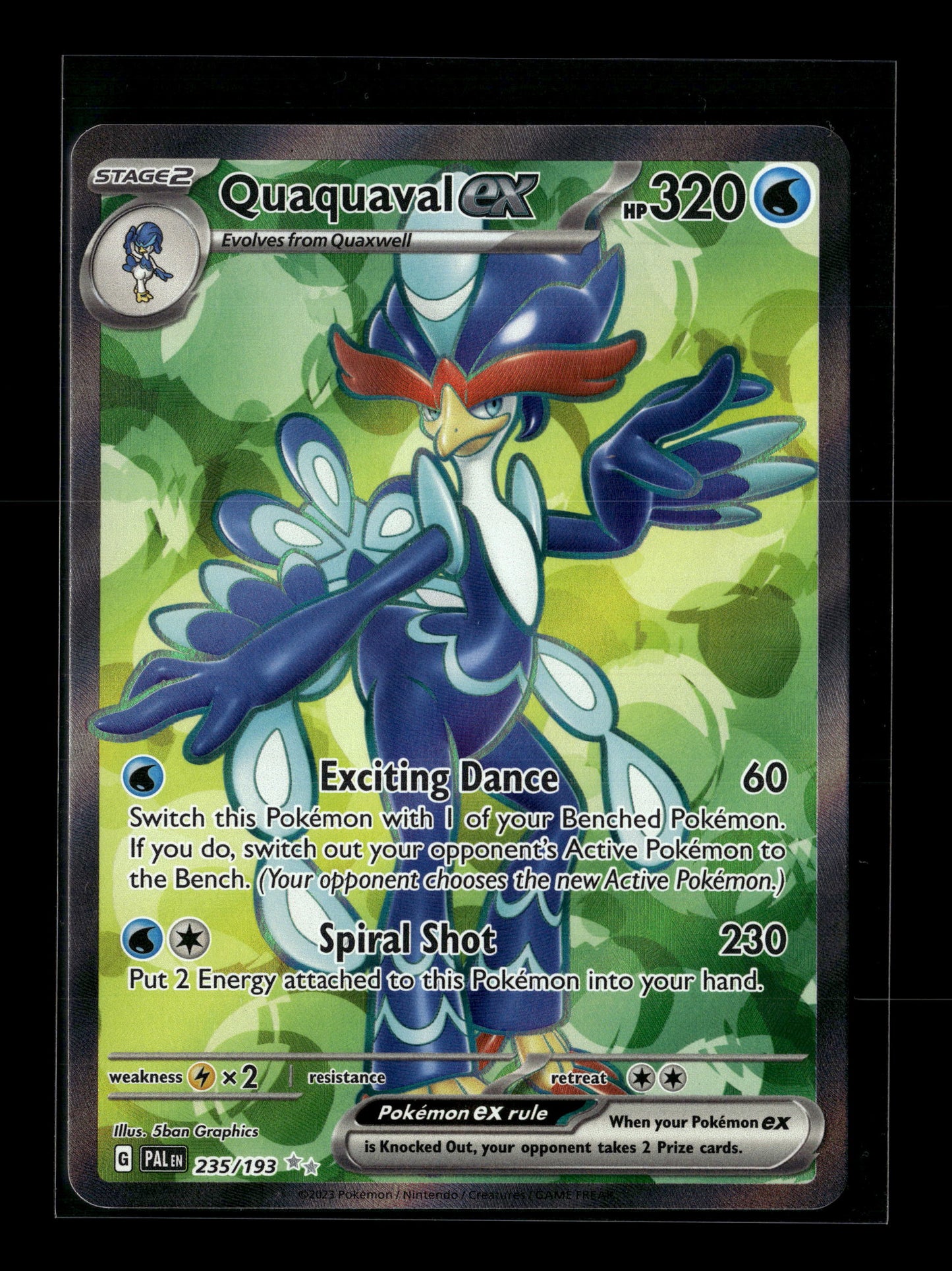 Pokemon Paldea Evolved Quaquaval ex 235