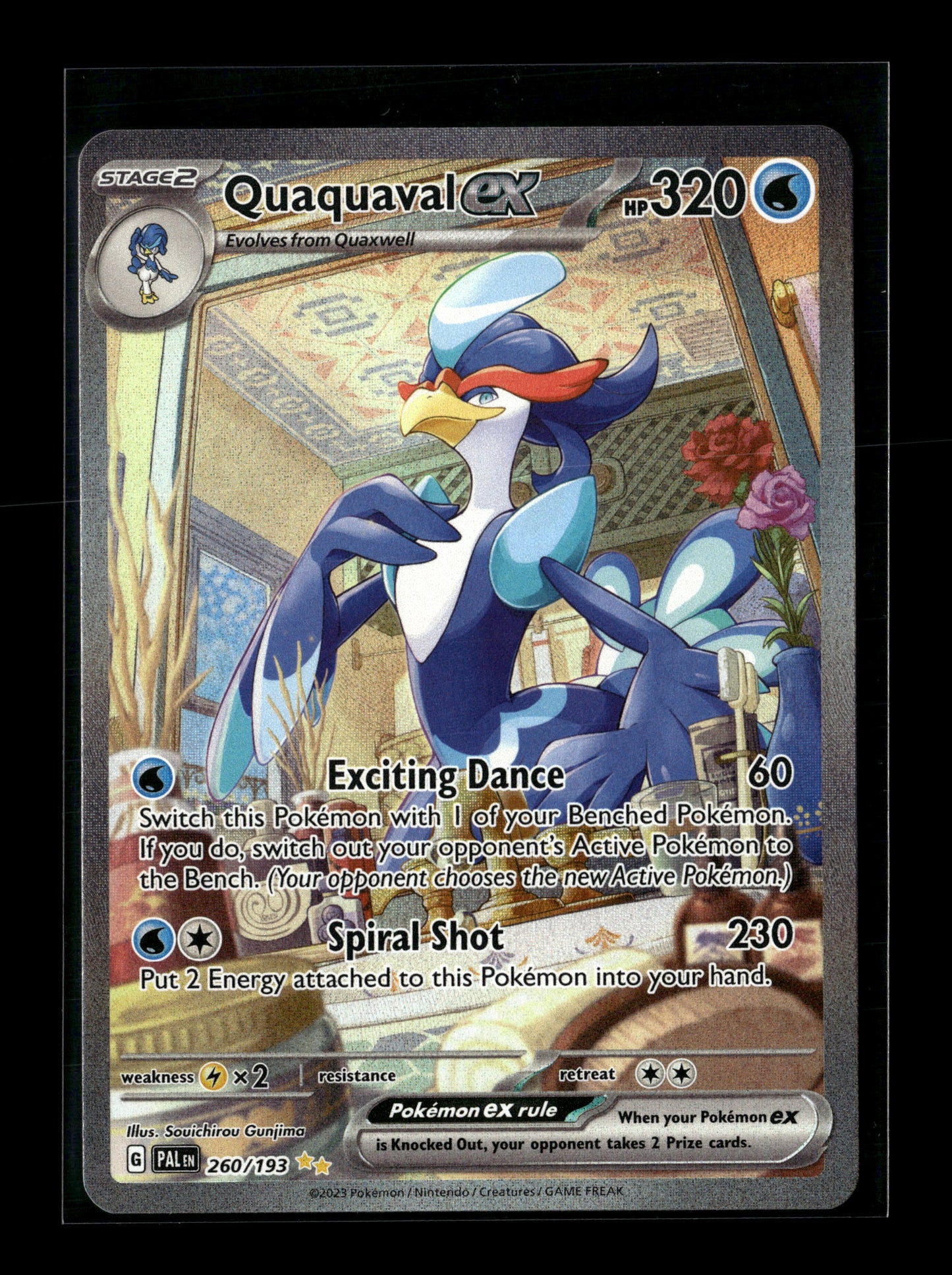 Pokemon Paldea Evolved Quaquaval ex 260