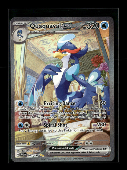 Pokemon Paldea Evolved Quaquaval ex 260