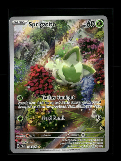 Pokemon Paldea Evolved Sprigatito 196