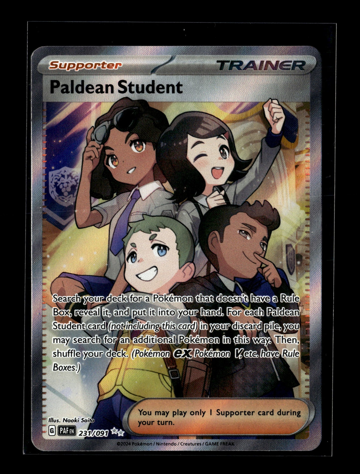 Pokemon Paldean Fates Paldean Student 231