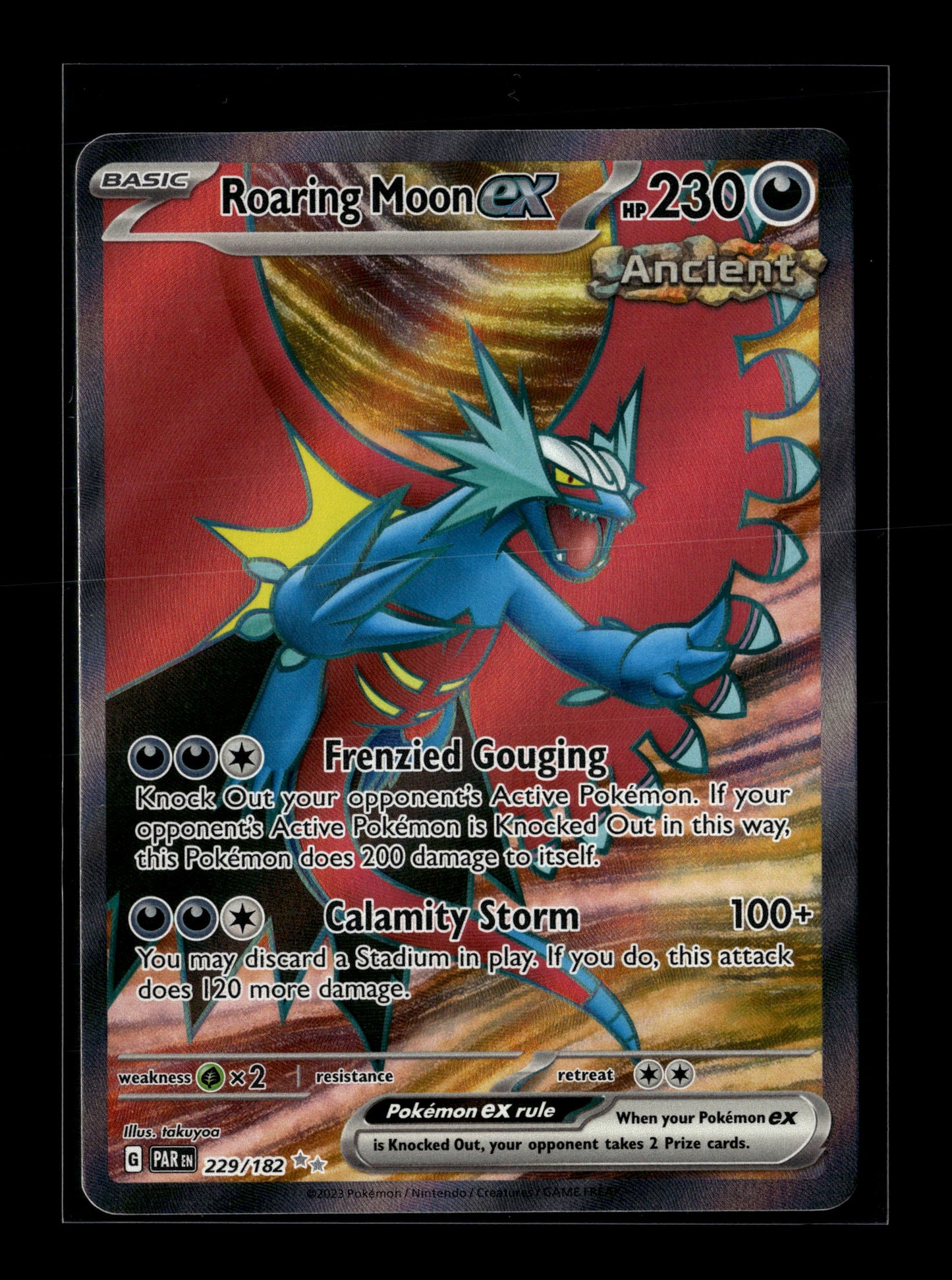 Pokemon Paradox Rift Roaring Moon ex 262