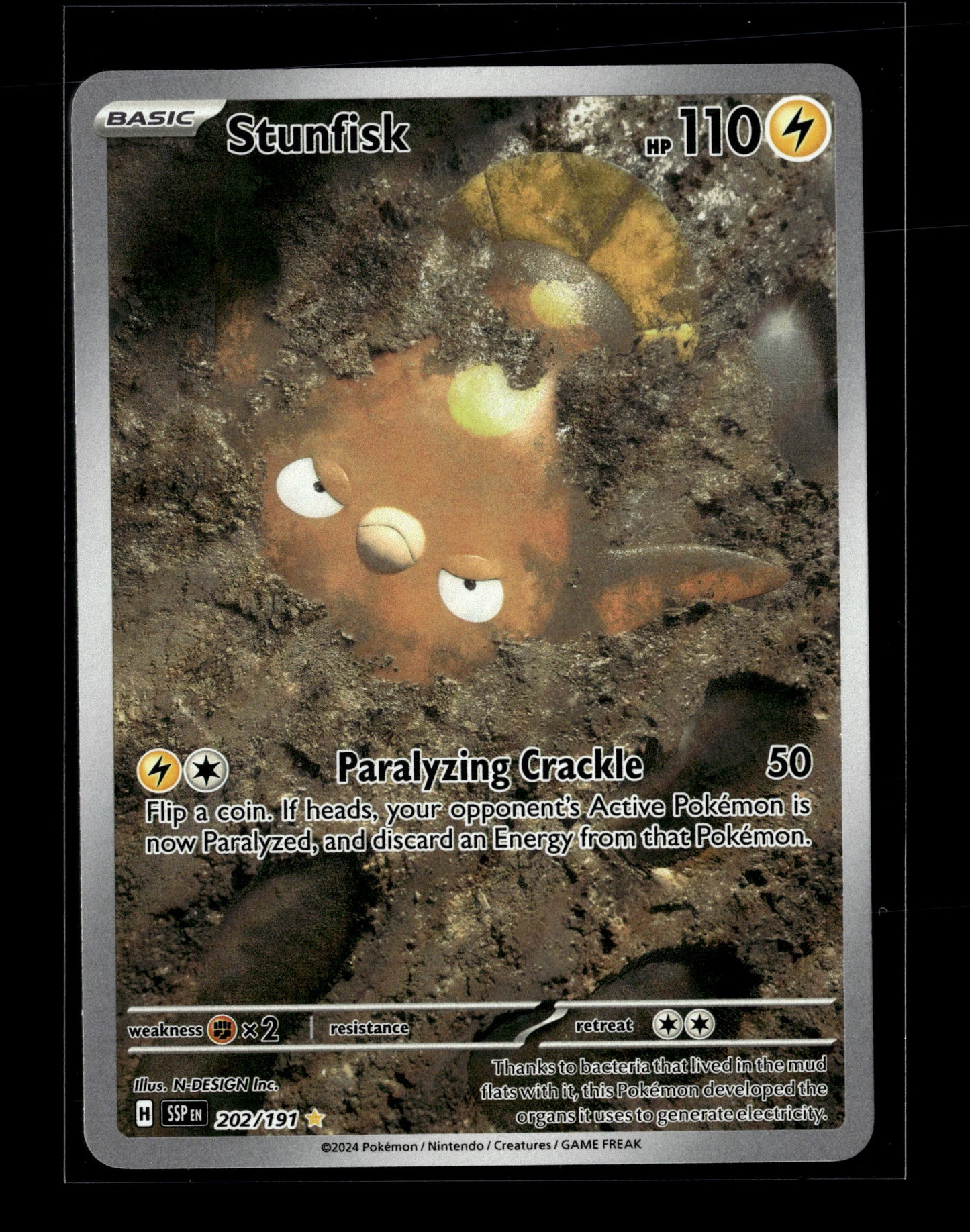 Pokemon Surging Sparks Stunfisk 202