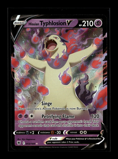 Pokemon Astral Radiance Hisuian Typhlosion V 53