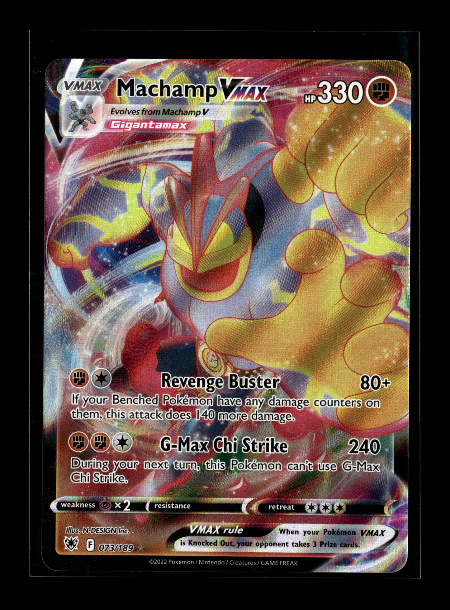 Pokemon Astral Radiance Machamp VMAX 73
