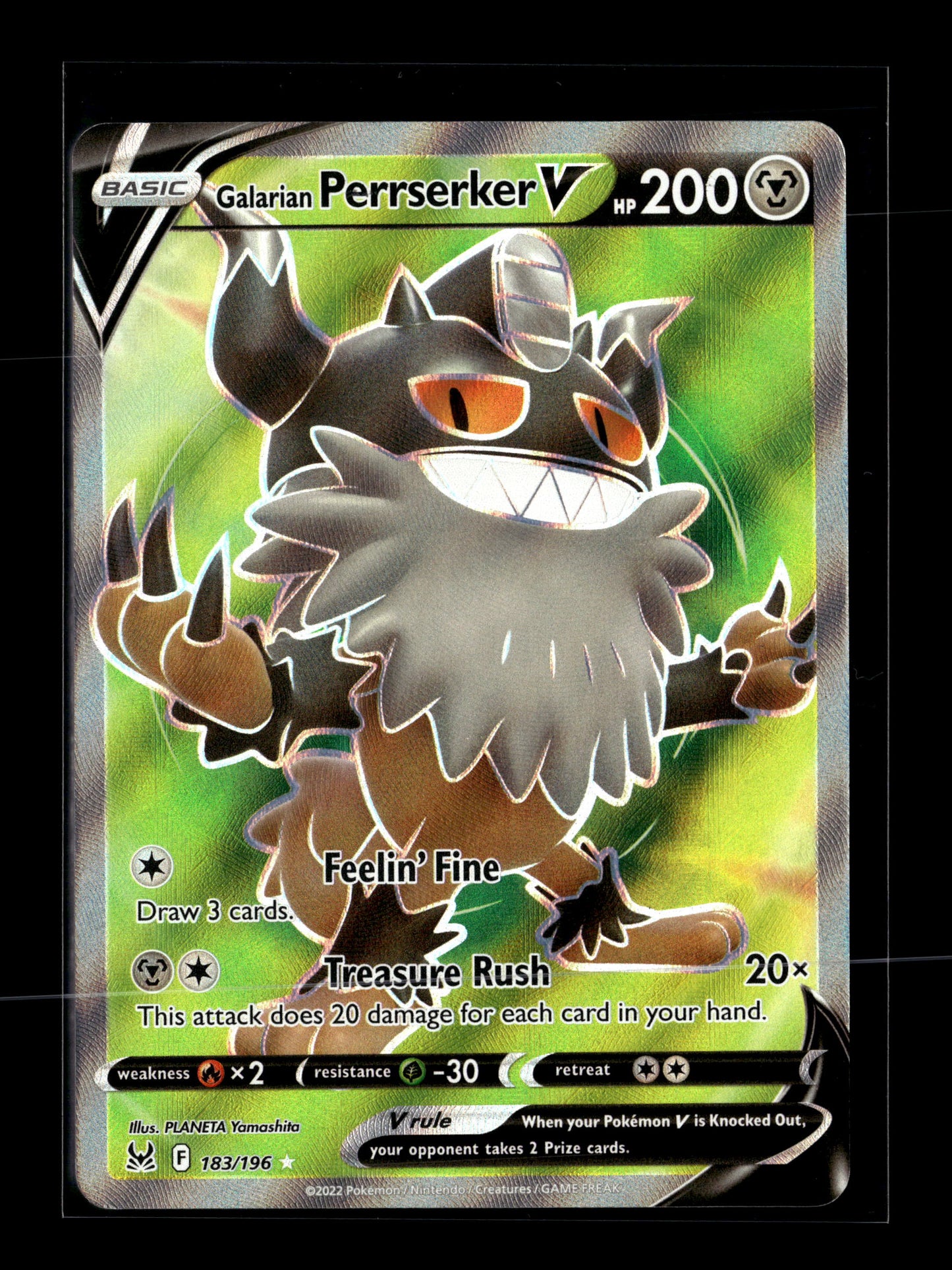 Pokemon Lost Origin Galarian Perrserker V 183