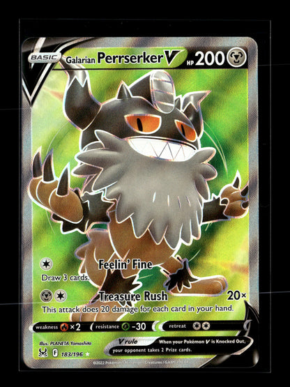Pokemon Lost Origin Galarian Perrserker V 183