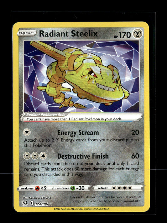 Pokemon Lost Origin Radiant Steelix 124