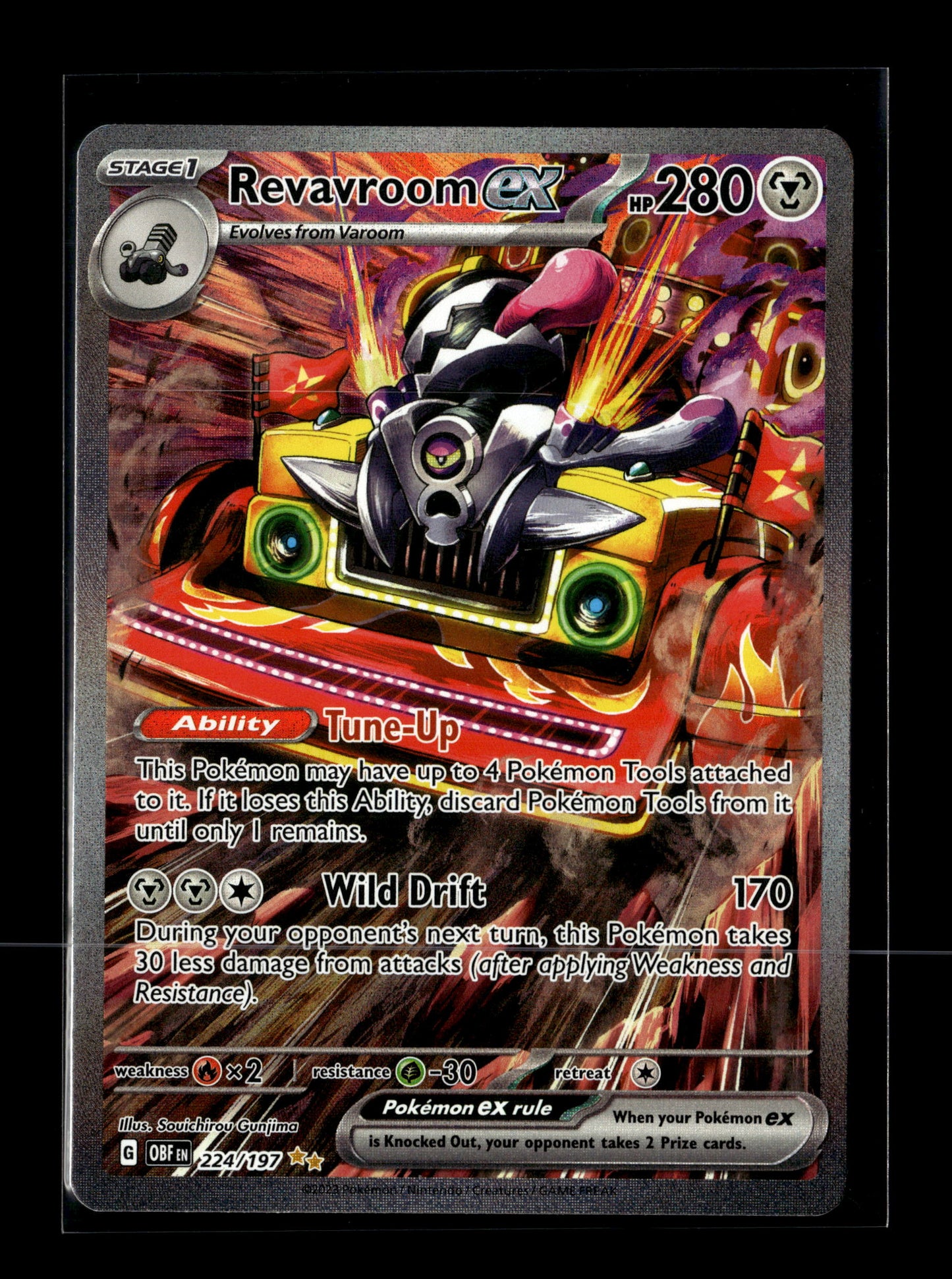 Pokemon Obsidian Flames Revavroom ex 224