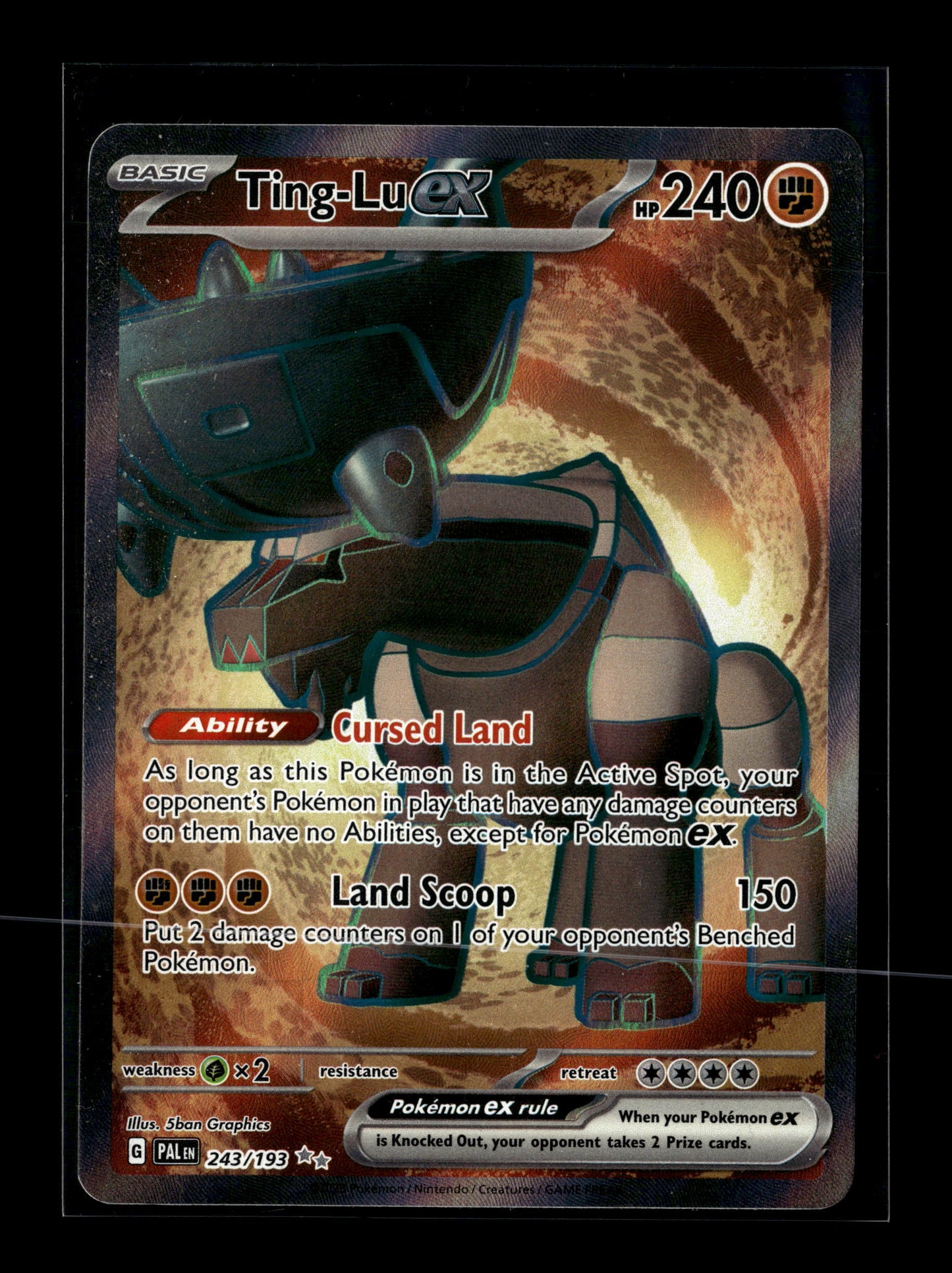 Pokemon Paldea Evolved Ting-Lu ex 243