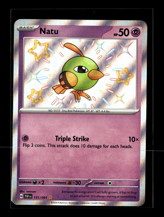 Pokemon Paldean Fates Natu 151