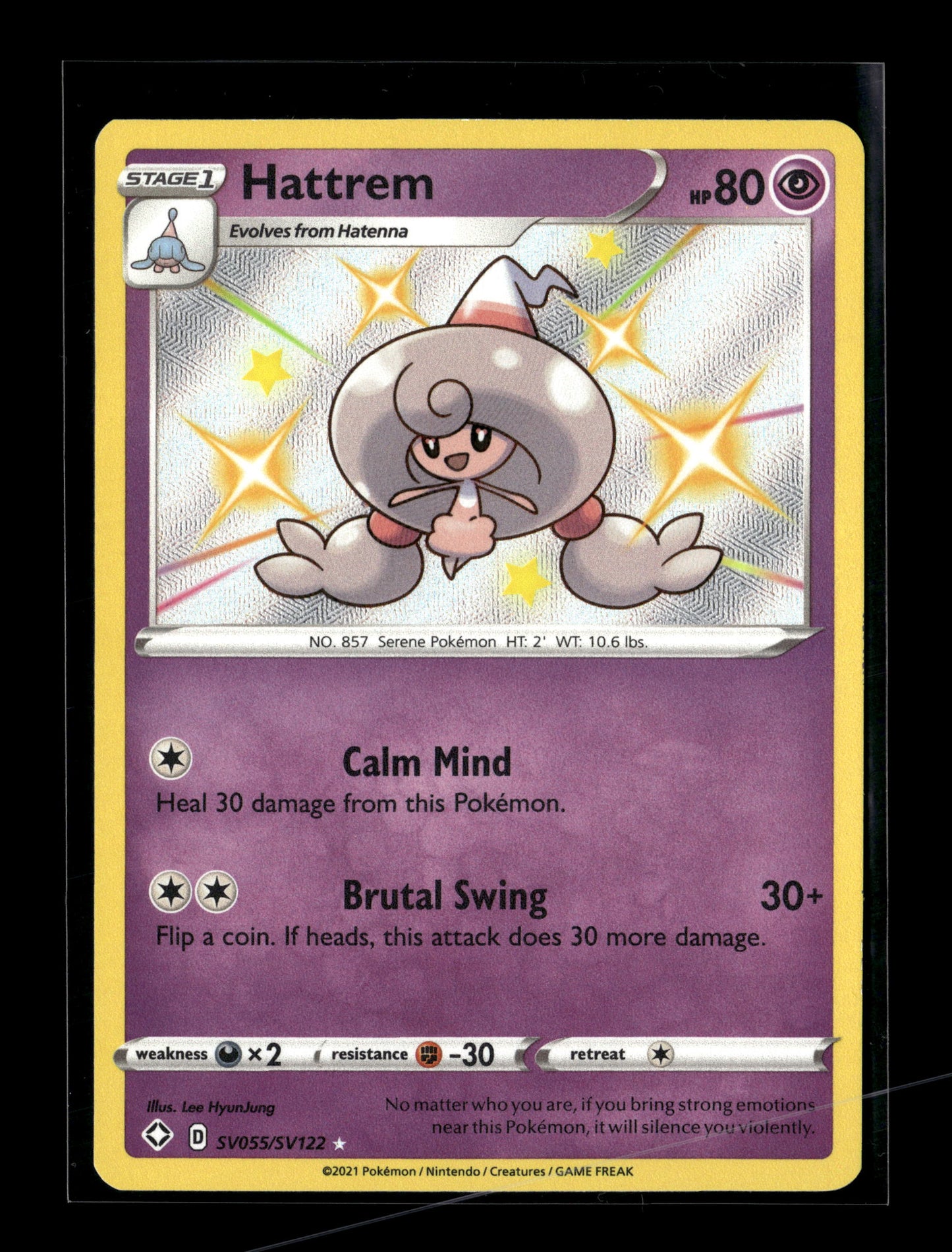 Pokemon Shining Fates Hattrem 55