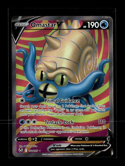 Pokemon Silver Tempest Omastar V 174