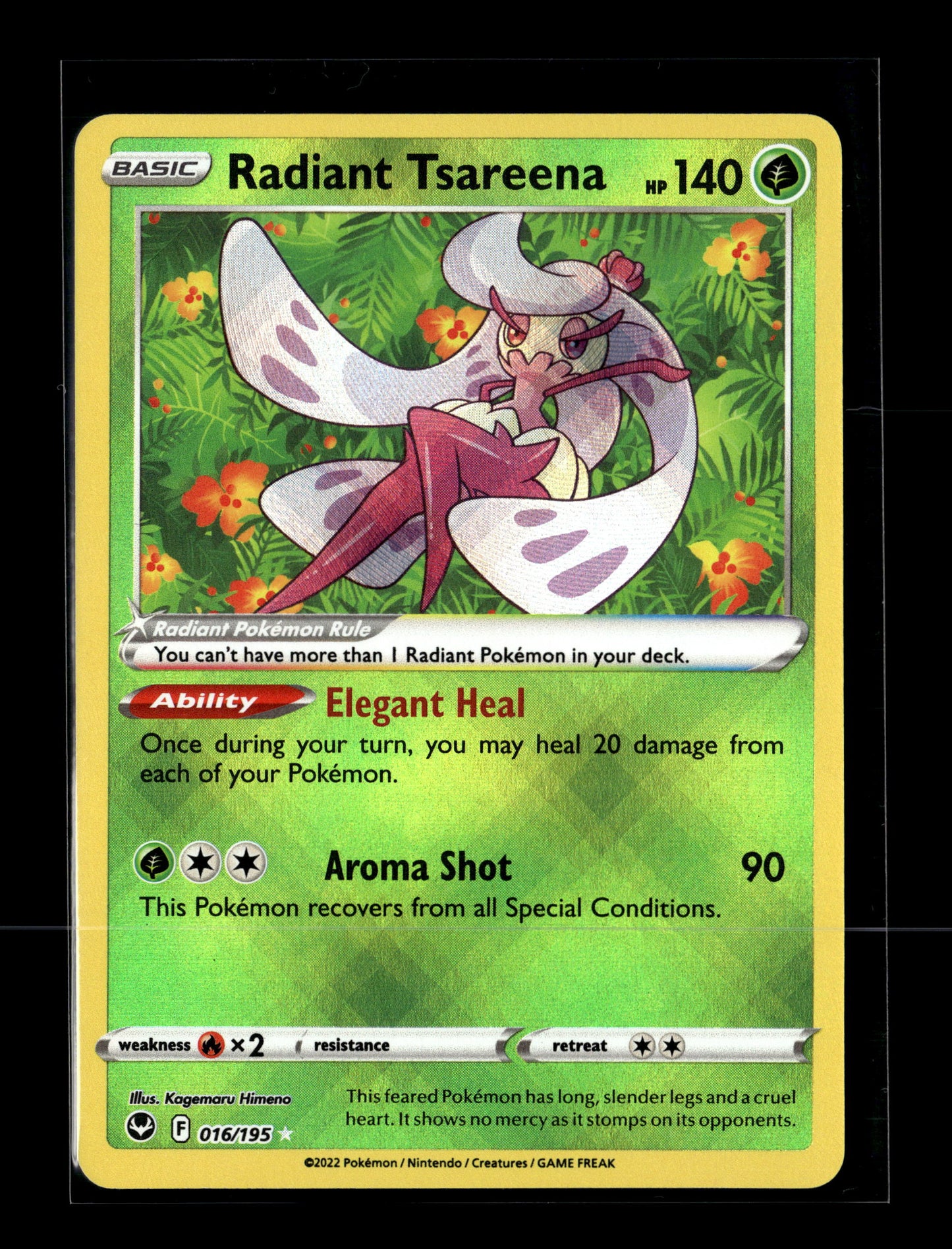 Pokemon Silver Tempest Radiant Tsareena 16
